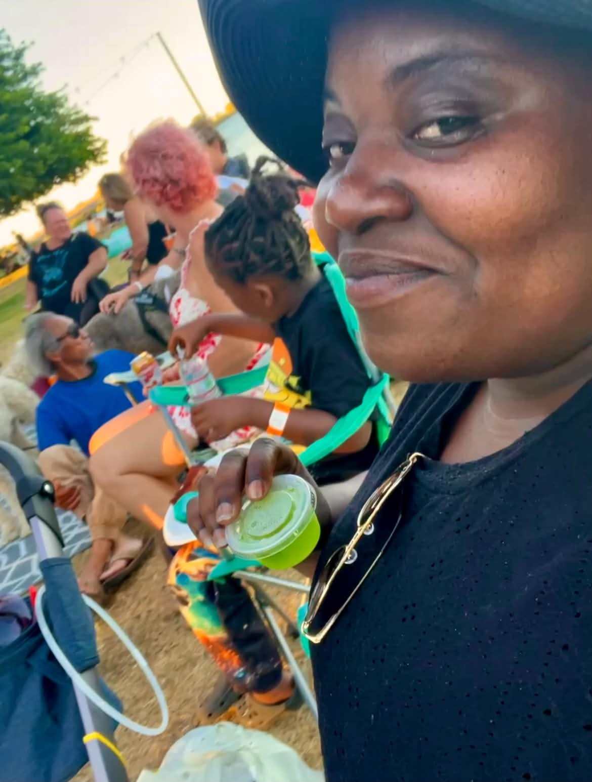 Families enjoying an outdoor community festival