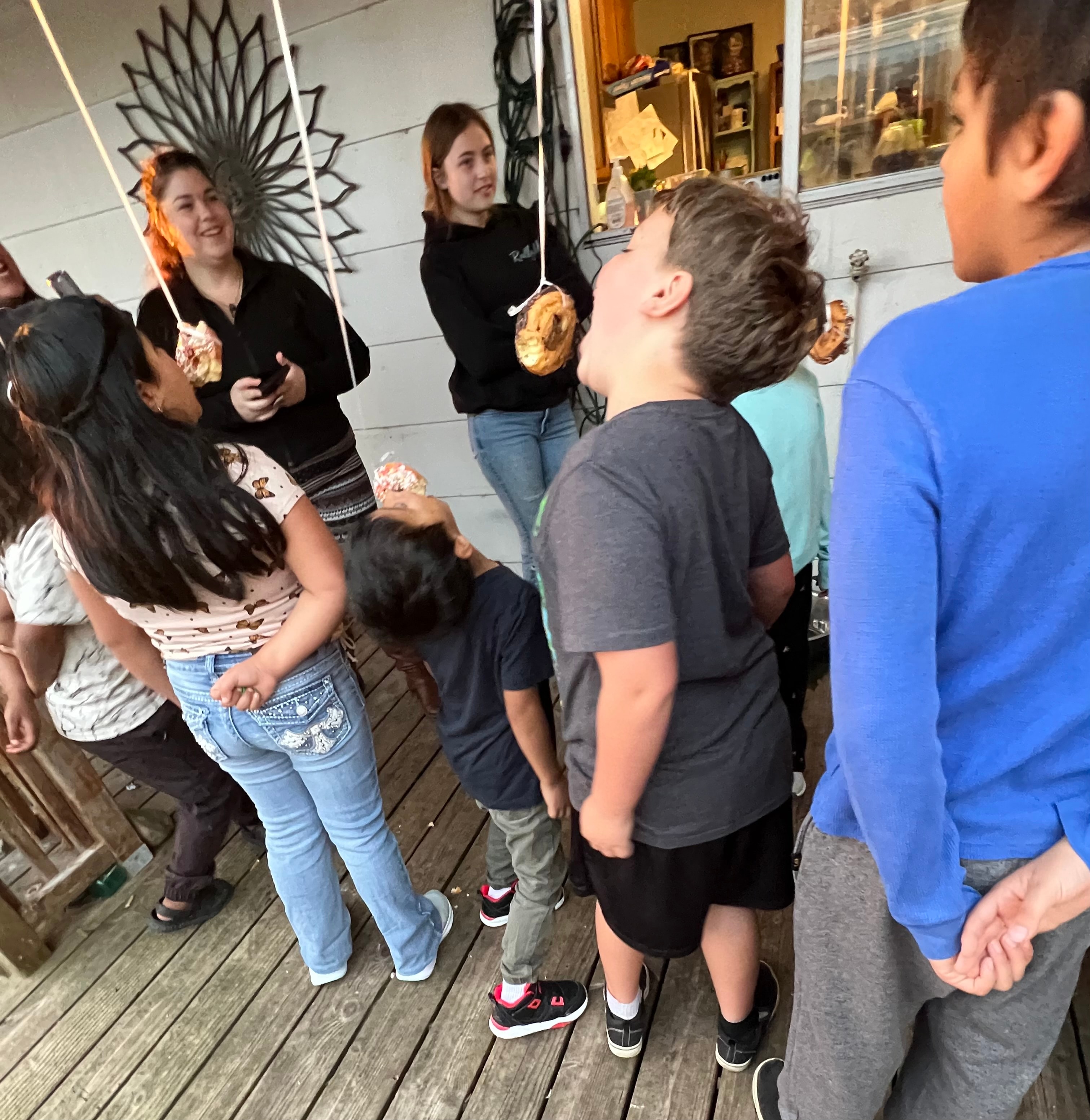 Community gathering outdoors