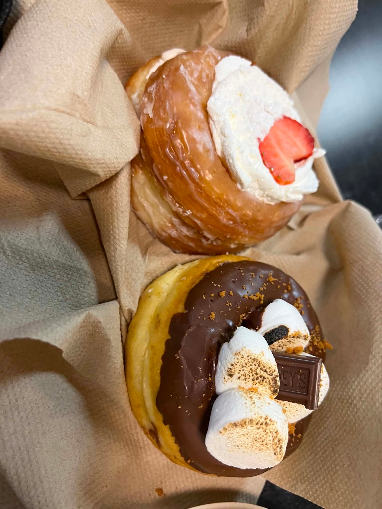 Strawberry and chocolate pastry treats